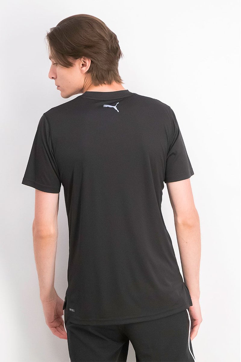 PUMA Men Sport Fit Short Sleeves Running T-shirt, Black - Image 2